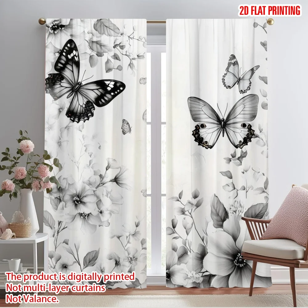 2pcs,2D plane printing Print Curtains Butterfly Whispers Versatile 100% Polyester (without rod) Versatile All Use for Bedroom,
2pcs,2D plane printing Print Curtains Butterfly Whispers Versatile 100% Polyester (without rod) Versatile All Use for Bedroom,
