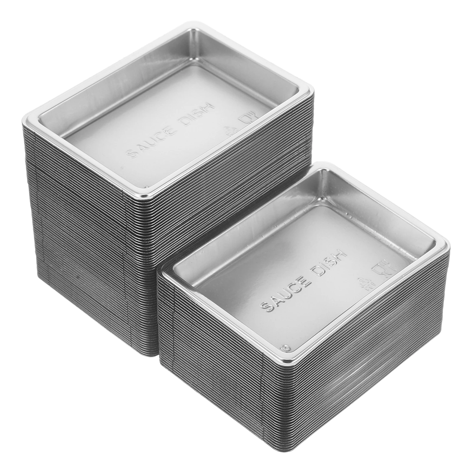 100pcs Silver Square Sushi Sauce Dishes 30ml Disposable Seasoning Plates Soy Dipping Bowls Kitchen Vinegar Rectangle Containers
100pcs Silver Square Sushi Sauce Dishes 30ml Disposable Seasoning Plates Soy Dipping Bowls Kitchen Vinegar Rectangle Containers