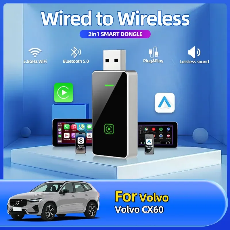 Fashion Smart Mini Box Wireless CarPlay Android Auto Adapter USB Dongle Plug And Play Universal Car Accessories For Volvo CX60
Fashion Smart Mini Box Wireless CarPlay Android Auto Adapter USB Dongle Plug And Play Universal Car Accessories For Volvo CX60