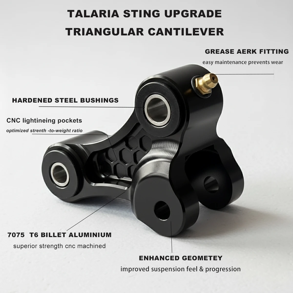 Talaria Sting Mod Triangular Linkage Shock Upgrade oil injection port Absorber Linkage For Talaria Sting Parts