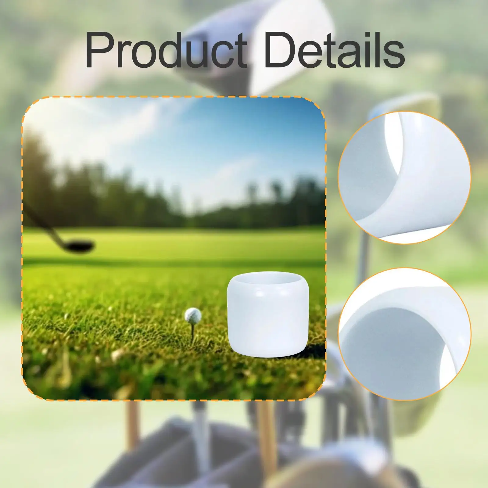 Practice Golf Ball High Stability Aerodynamic Training Ball for Golf Swing Practice in Small Yards
Practice Golf Ball High Stability Aerodynamic Training Ball for Golf Swing Practice in Small Yards