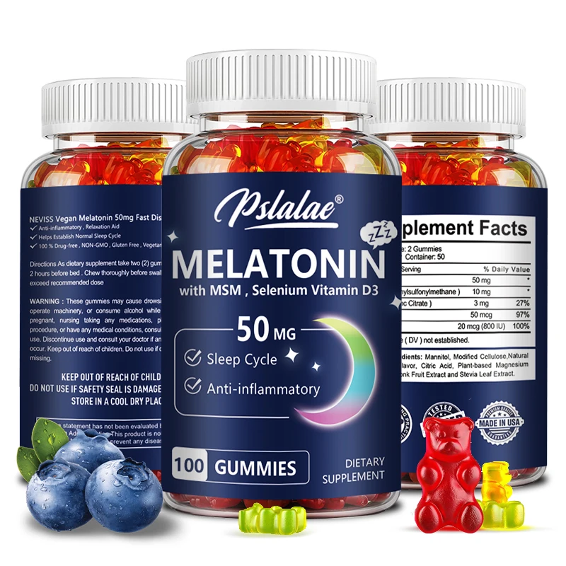 Melatonin Gummies - with Herbal Ingredients, Improve Sleep Quality, Support Deep Sleep, Immune
Melatonin Gummies - with Herbal Ingredients, Improve Sleep Quality, Support Deep Sleep, Immune