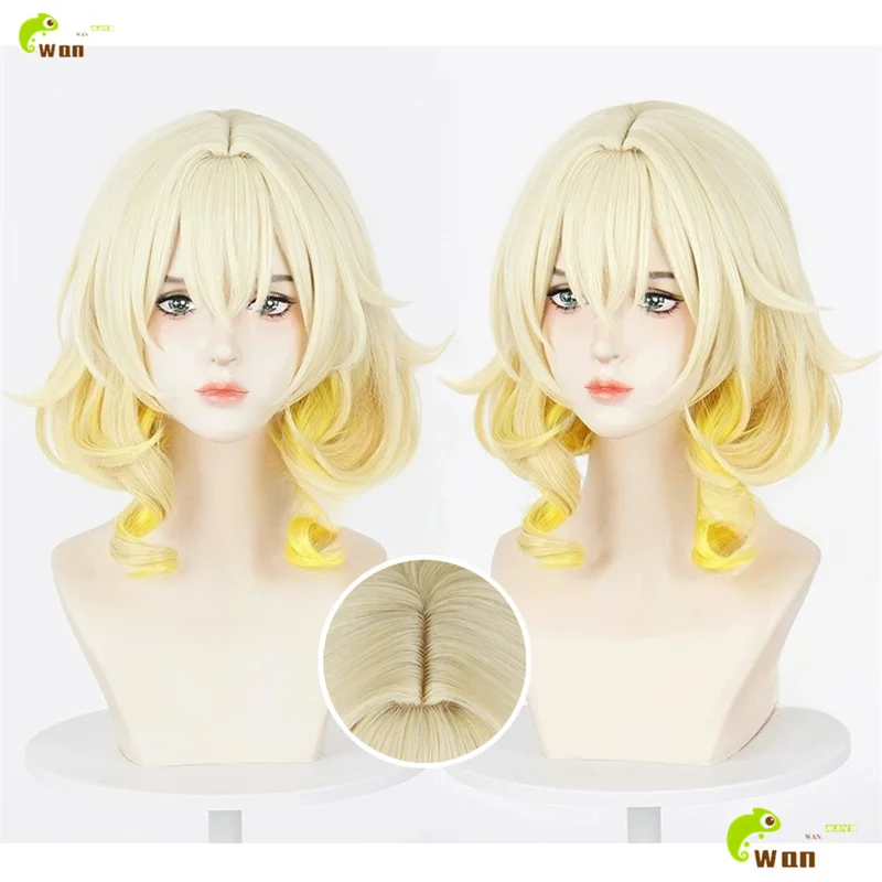 Honkai Aglaea Cosplay Wig 45cm Golden Mixed Wigs HSR Cosplay Anime Cosplay Wigs Heat Resistant Synthetic Hair + Free Wig Cap
Honkai Aglaea Cosplay Wig 45cm Golden Mixed Wigs HSR Cosplay Anime Cosplay Wigs Heat Resistant Synthetic Hair + Free Wig Cap