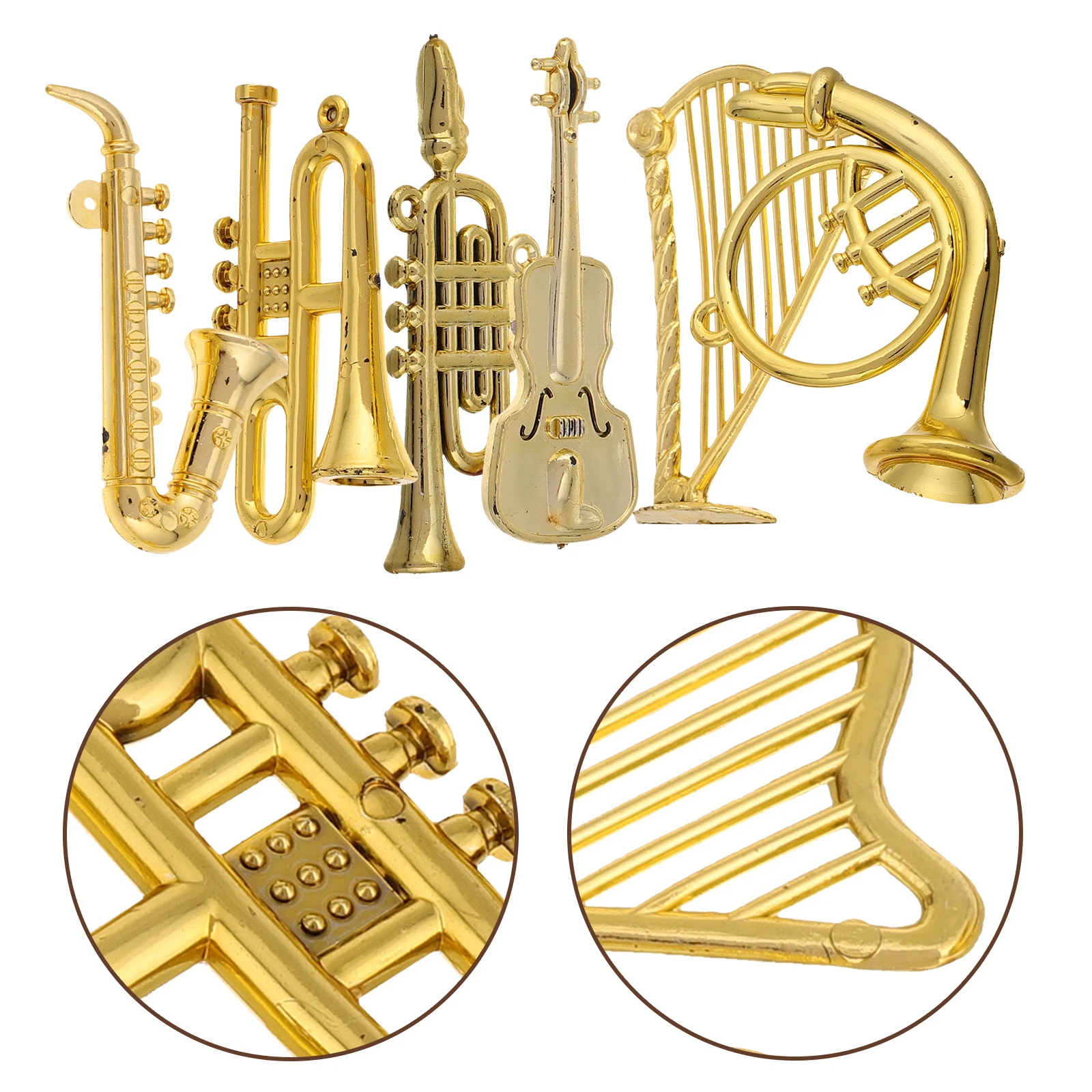 12pcs Miniature Musical Instruments Set Gold Cello Saxophone Ornaments For Christmas Tree Decor Music Plastic
12pcs Miniature Musical Instruments Set Gold Cello Saxophone Ornaments For Christmas Tree Decor Music Plastic