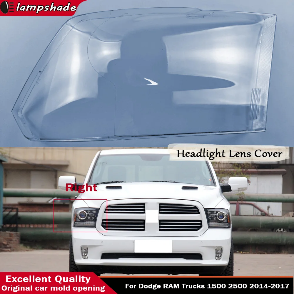 Headlight Cover Car Front Lens Glass Headlamp Shell Transparent Lampshade Auto Case For Dodge RAM Trucks 1500 2500 2014 - 2017
Headlight Cover Car Front Lens Glass Headlamp Shell Transparent Lampshade Auto Case For Dodge RAM Trucks 1500 2500 2014 - 2017