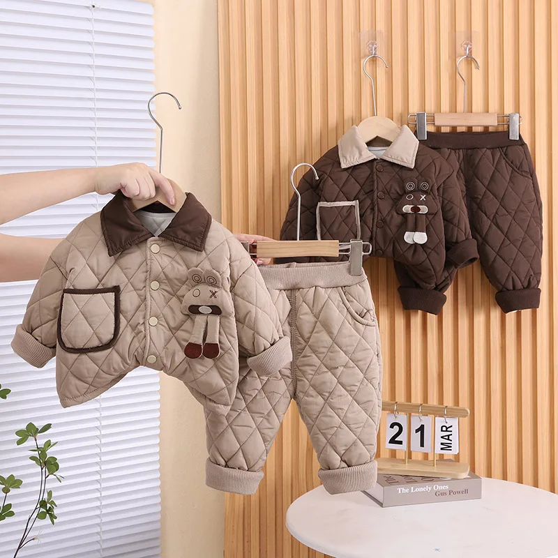 Комплекты плотной одежды для мальчиков, зимние детские хлопковые бархатные пальто, брюки, теплый пуховый костюм из 2 предметов для малышей, спортивные костюмы, детская милая одежда, От 4 до 5 лет
Комплекты плотной одежды для мальчиков, зимние детские хлопковые бархатные пальто, брюки, теплый пуховый костюм из 2 предметов для малышей, спортивные костюмы, детская милая одежда, От 4 до 5 лет