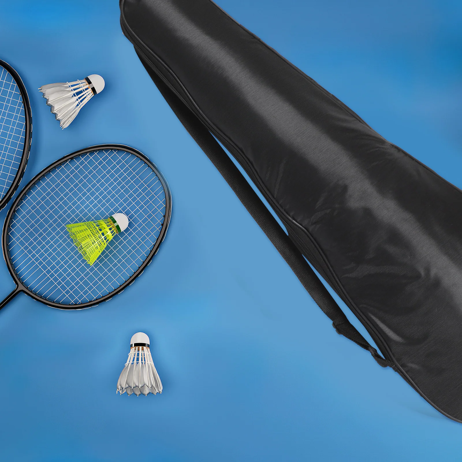 2 pcs Badminton Racket Storage Bag Pouch Durable Organizer With Shoulder Strap For Racquet Protection Carrying Case Lightweight