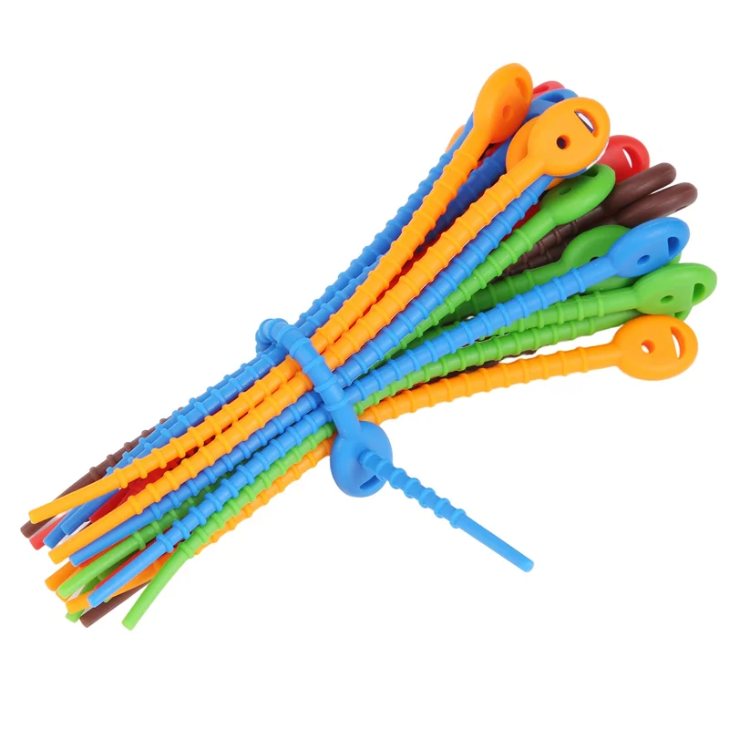 JIULIN Silicone Cable Ties,Durable Zip Ties, Bag Seal Clips, Cable Straps, Bread Ties, Rubber Twist Ties For Home Office
JIULIN Silicone Cable Ties,Durable Zip Ties, Bag Seal Clips, Cable Straps, Bread Ties, Rubber Twist Ties For Home Office