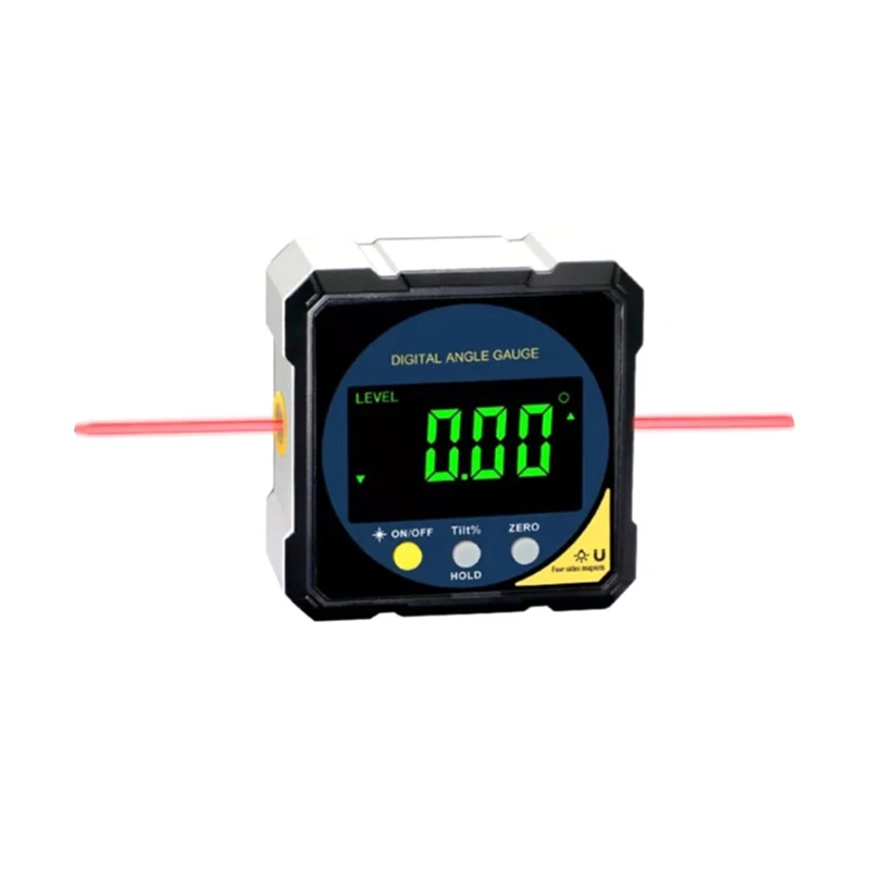 Digital Angle Finder-Gauge 4 Side Magnets Magnetic Level Protractor Inclinometer USB Rechargeable For Sawing Woodworking
Digital Angle Finder-Gauge 4 Side Magnets Magnetic Level Protractor Inclinometer USB Rechargeable For Sawing Woodworking