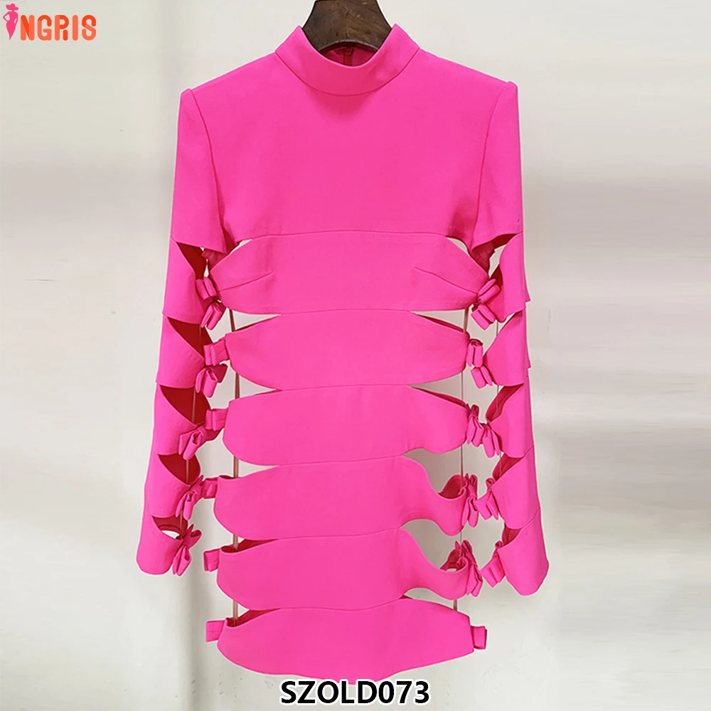 Latest Women Mini Party Dress Fuchsia Long Sleeve Cut Out Ladies Bodycon Mini Dress-SZOLD073
Latest Women Mini Party Dress Fuchsia Long Sleeve Cut Out Ladies Bodycon Mini Dress-SZOLD073