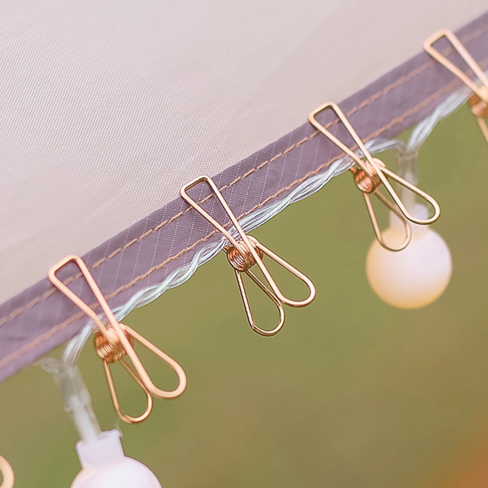30pcs Tent Light String Fixing Food Clips Metal Snack Clamps Tent Clips Rose Gold Food Kitchen Office Supplies 
30pcs Tent Light String Fixing Food Clips Metal Snack Clamps Tent Clips Rose Gold Food Kitchen Office Supplies