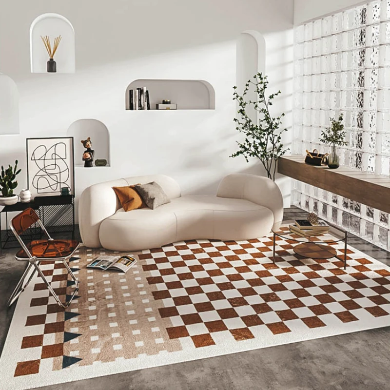 Nordic Lattice Soft Living Room Carpet Simple Fluffy Plush Bedroom Carpets Light Luxury Home Large Area Decoration Washable Rug
Nordic Lattice Soft Living Room Carpet Simple Fluffy Plush Bedroom Carpets Light Luxury Home Large Area Decoration Washable Rug