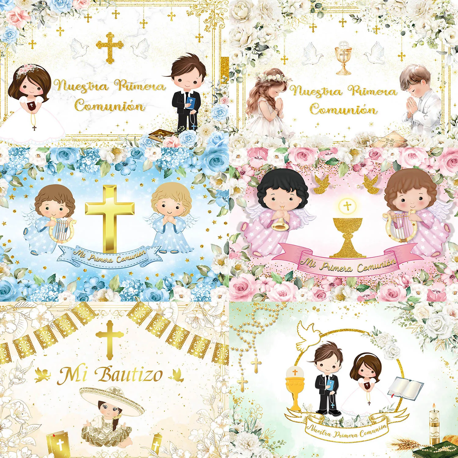 My Baptism Theme Photography Background Sacrament Flowers First Holy Communion God bless Young Girl Child Party Decoration Gift
My Baptism Theme Photography Background Sacrament Flowers First Holy Communion God bless Young Girl Child Party Decoration Gift
