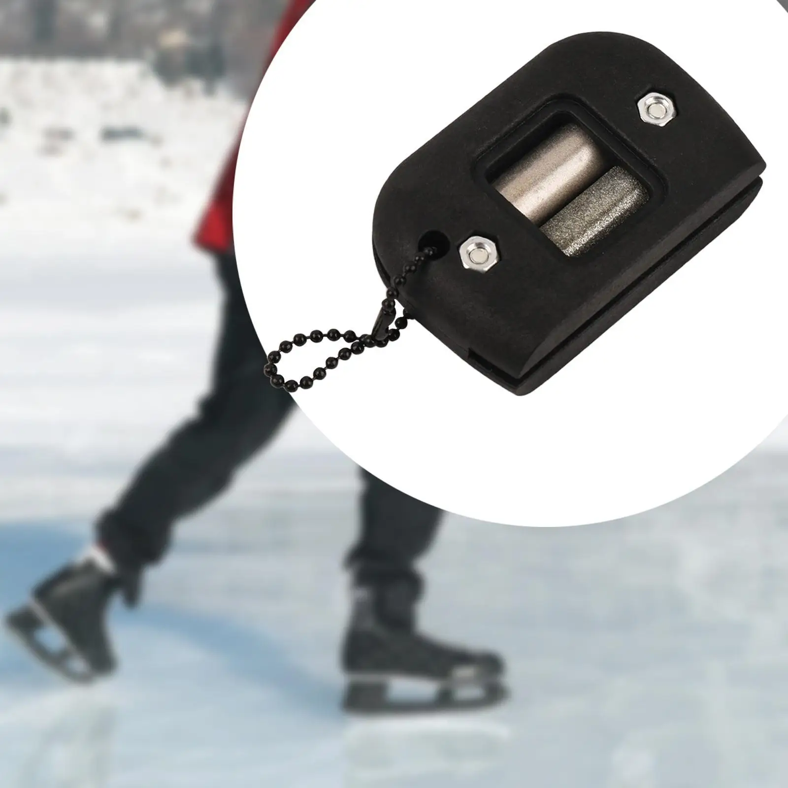 Ice Skate Sharpener Ice Skating Edge Blade Sharpener Professional Double Rods Manual Grindstone for Ice Hockey Skates (Black)
Ice Skate Sharpener Ice Skating Edge Blade Sharpener Professional Double Rods Manual Grindstone for Ice Hockey Skates (Black)