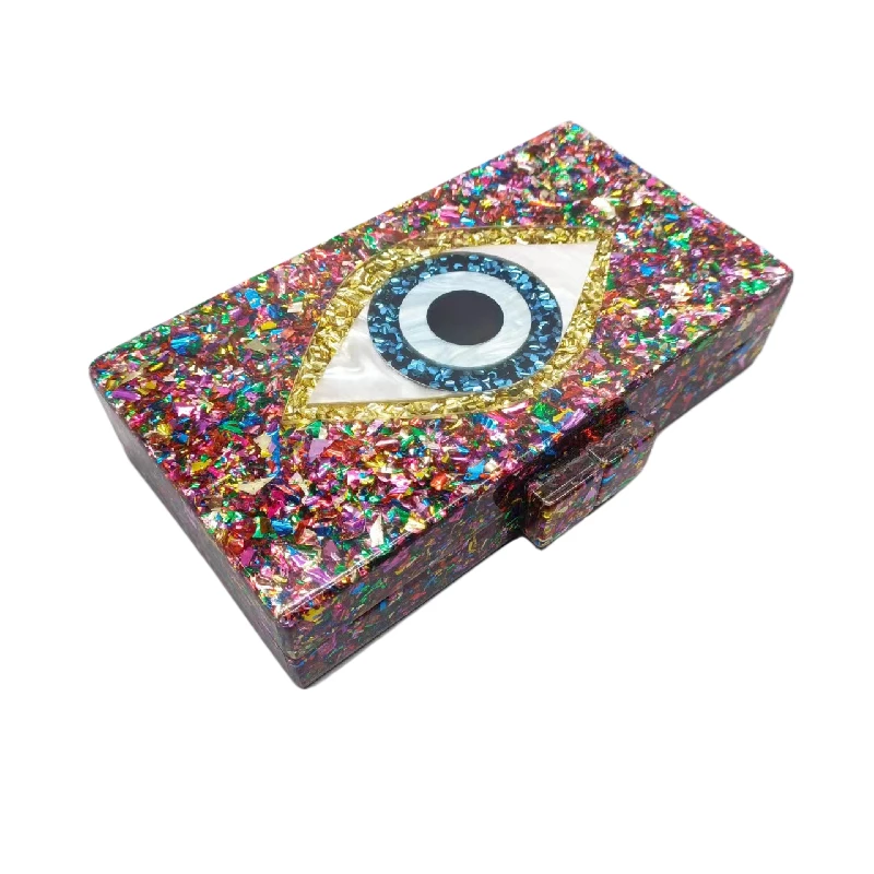Evening Bag Chain Clutch Crossbody Evil Eye Shoulder New Wedding Acrylic Woman Shopper Women's Small Handbag Wallets Luxury
Evening Bag Chain Clutch Crossbody Evil Eye Shoulder New Wedding Acrylic Woman Shopper Women's Small Handbag Wallets Luxury