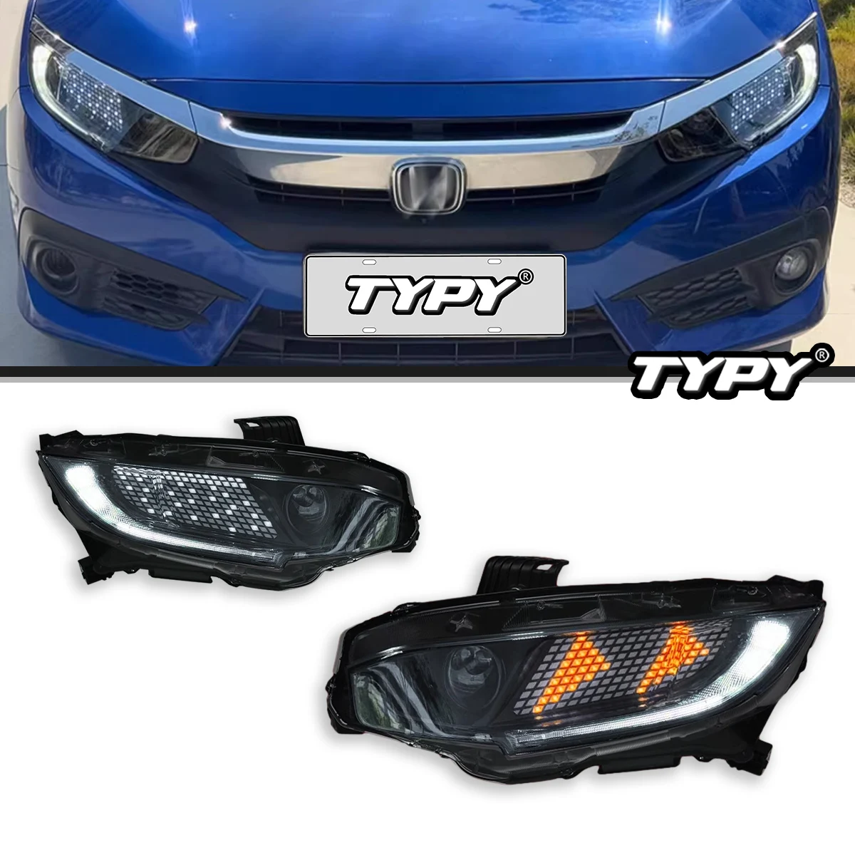 Автомобильные фары TYPY для Honda Civic 10th, 2016-2021, светодиодные фары для проектора, дневные ходовые огни, автомобильные аксессуары
Автомобильные фары TYPY для Honda Civic 10th, 2016-2021, светодиодные фары для проектора, дневные ходовые огни, автомобильные аксессуары
