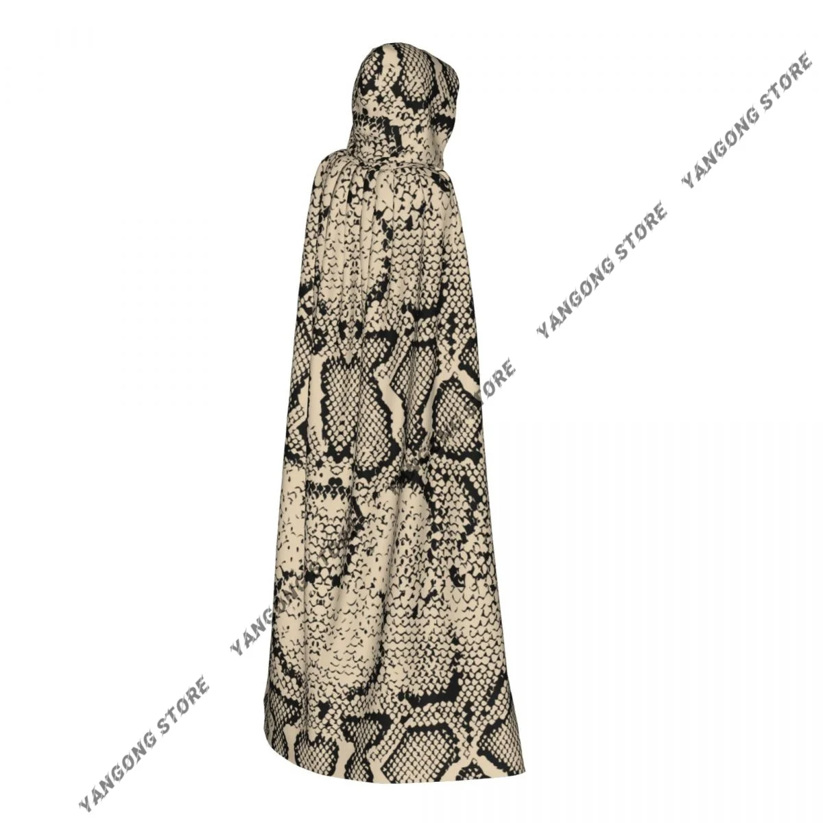 Vintage Snake Skin Print Cloak Hooded Cosplay Costume Halloween Adult Long Party Cape
Vintage Snake Skin Print Cloak Hooded Cosplay Costume Halloween Adult Long Party Cape