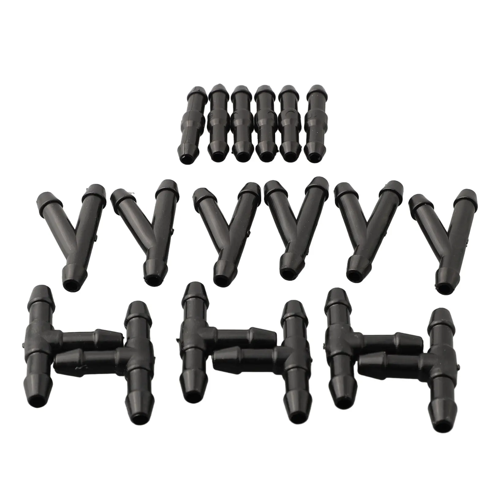 18pcs Windshield Washer Hose Connector Water Tube T/Y/I Type Splitter Fittings Windshield Washed Efficiently Premium Plastic
18pcs Windshield Washer Hose Connector Water Tube T/Y/I Type Splitter Fittings Windshield Washed Efficiently Premium Plastic
