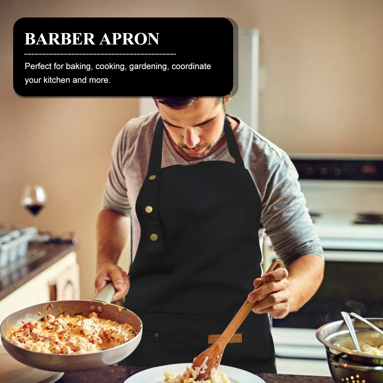 Oil-resistant Apron BBQ Japanese-style Barber Canvas Adjustable with Pockets Work Multiple Kitchen
Oil-resistant Apron BBQ Japanese-style Barber Canvas Adjustable with Pockets Work Multiple Kitchen