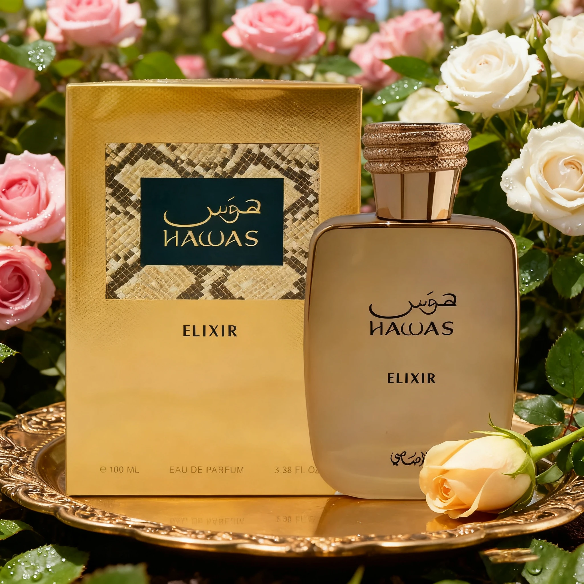 Hawas Elixir perfume 3.4 oz., 100 ml, strong wood ebony tone, full of calm and luxury aura
Hawas Elixir perfume 3.4 oz., 100 ml, strong wood ebony tone, full of calm and luxury aura