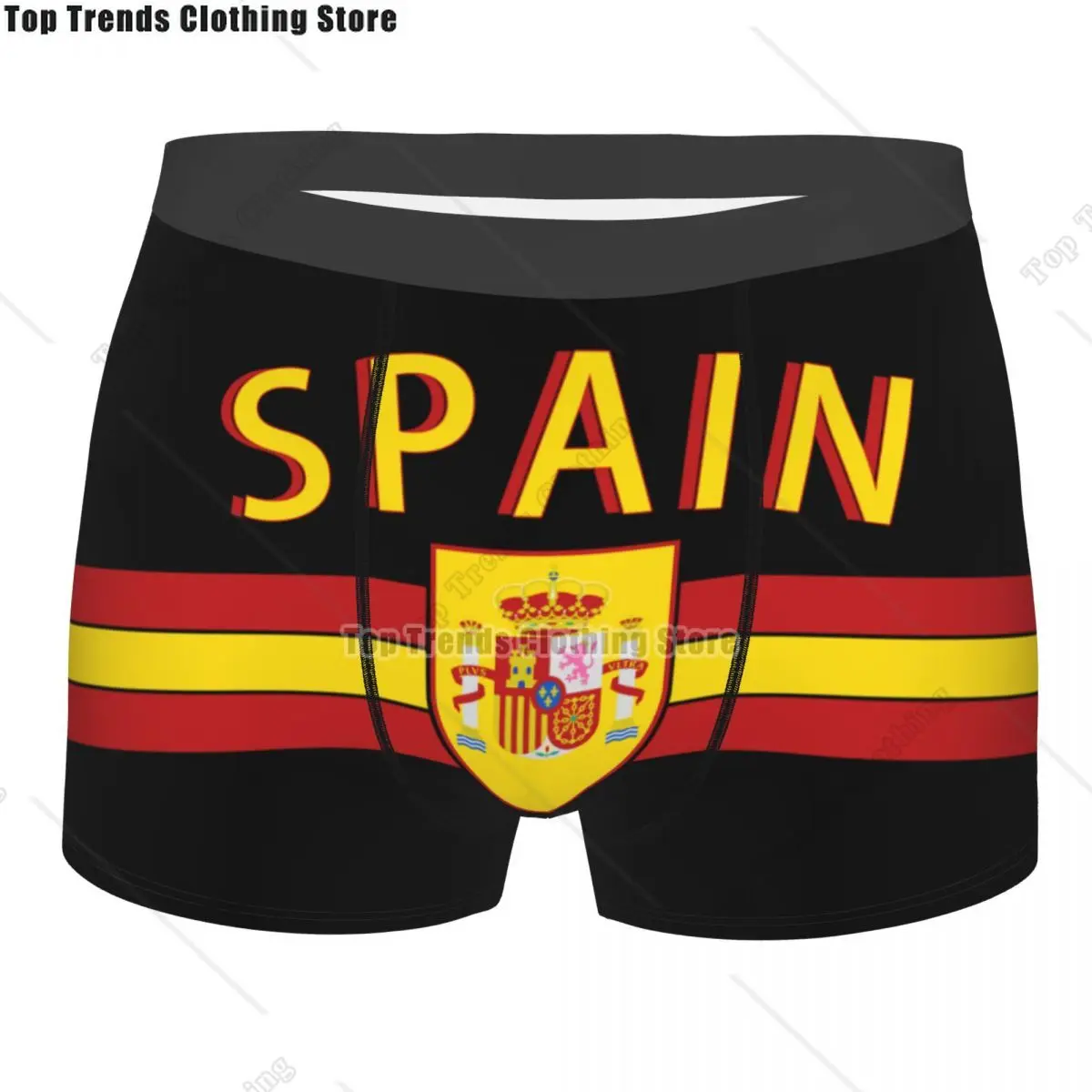 Мужское сексуальное нижнее белье с гербом Испании, трусы-боксеры с испанским флагом, мягкие шорты, трусы, трусы
Мужское сексуальное нижнее белье с гербом Испании, трусы-боксеры с испанским флагом, мягкие шорты, трусы, трусы