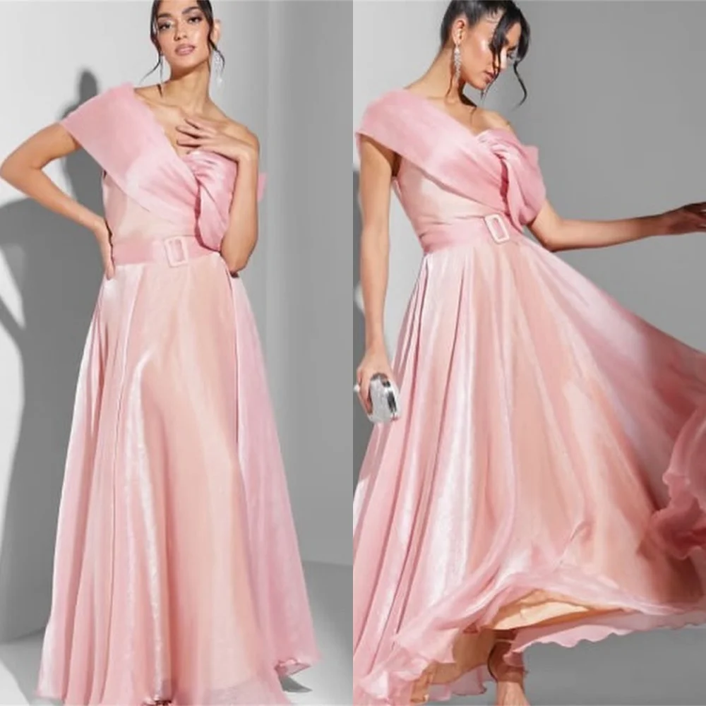 Customized Elegant Pink Satin Evening Dress Exquisite Strapless Off the Shoulder Sleeveless Belt(Sashes) Homecoming Dr
Customized Elegant Pink Satin Evening Dress Exquisite Strapless Off the Shoulder Sleeveless Belt(Sashes) Homecoming Dr
