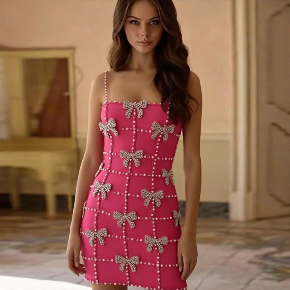 New Pink Strapless Beaded Belted Elastic Slim Fit Wrap Dress Celebrity Toasting Costume Knitted Fabric Princess Style Zipper
New Pink Strapless Beaded Belted Elastic Slim Fit Wrap Dress Celebrity Toasting Costume Knitted Fabric Princess Style Zipper