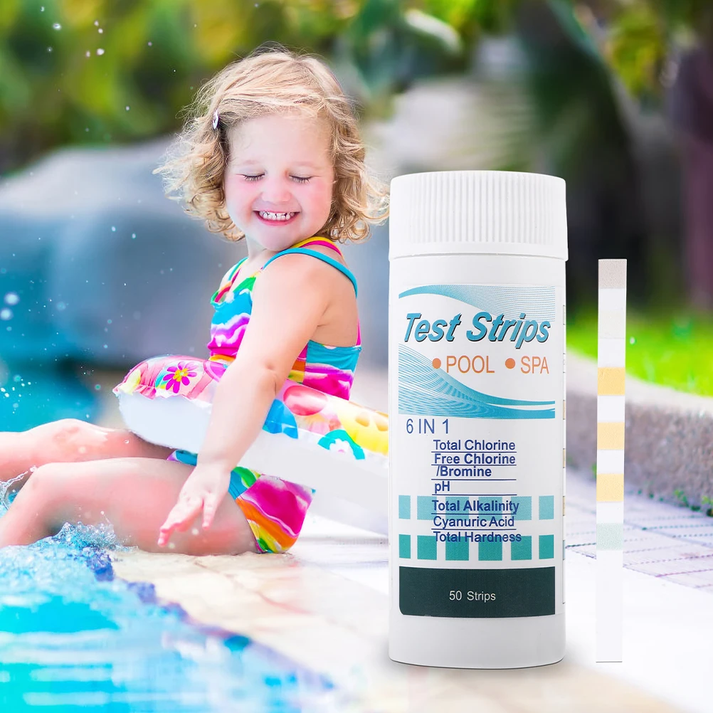 100 Pcs Water Test Strips 6 in 1 Testing Kit for PH Chlorine Alkalinity Hardness Swimming Bath Tub Supplies
100 Pcs Water Test Strips 6 in 1 Testing Kit for PH Chlorine Alkalinity Hardness Swimming Bath Tub Supplies