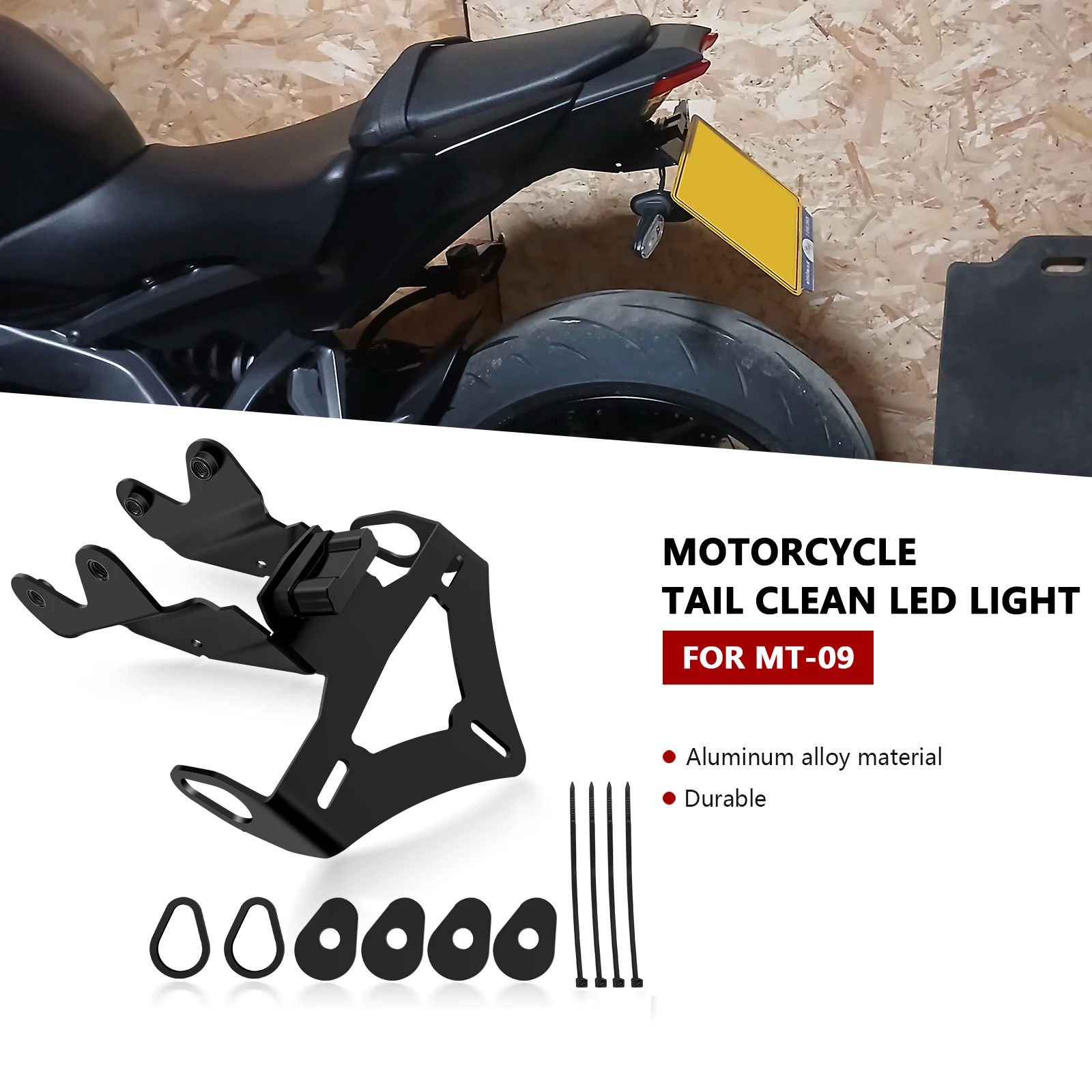 For Motorcycle Accessories Rear Fender Registration Bracket License Plate Holder Frame Tail Tidy MT-09 SP MT09 2024 2025
For Motorcycle Accessories Rear Fender Registration Bracket License Plate Holder Frame Tail Tidy MT-09 SP MT09 2024 2025