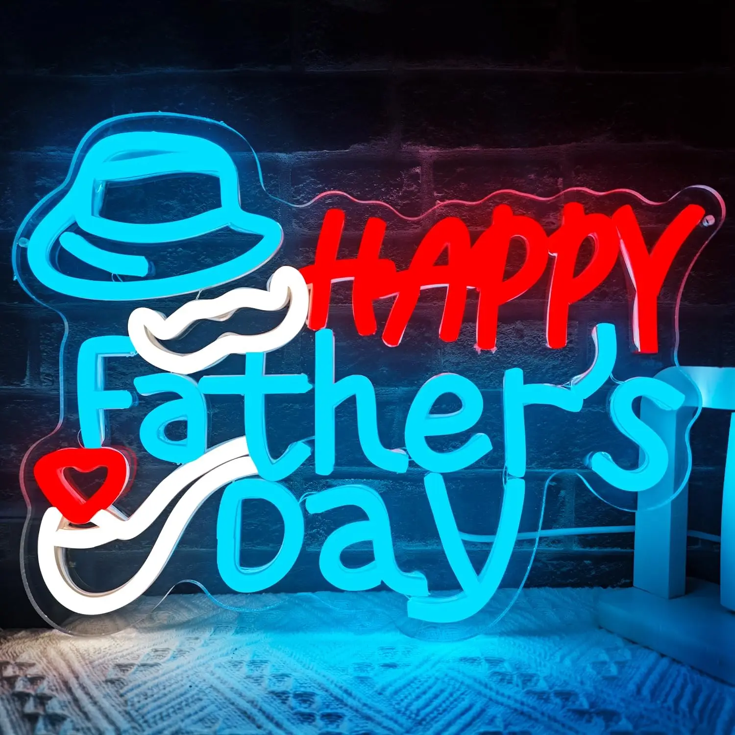 Happy Father's Day Neon Sign Dimmable LED Night light for Bedroom Man Cave Decor Birthday Window Neon Decor Father's Day Gifts
Happy Father's Day Neon Sign Dimmable LED Night light for Bedroom Man Cave Decor Birthday Window Neon Decor Father's Day Gifts