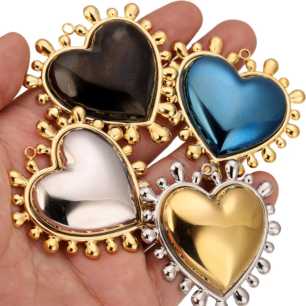 2pcs 50MM Stainless Steel Large Heart Charms Pendant Metal Earring Necklace Bracelet Jewelry Making Findings Accessories Craft
2pcs 50MM Stainless Steel Large Heart Charms Pendant Metal Earring Necklace Bracelet Jewelry Making Findings Accessories Craft