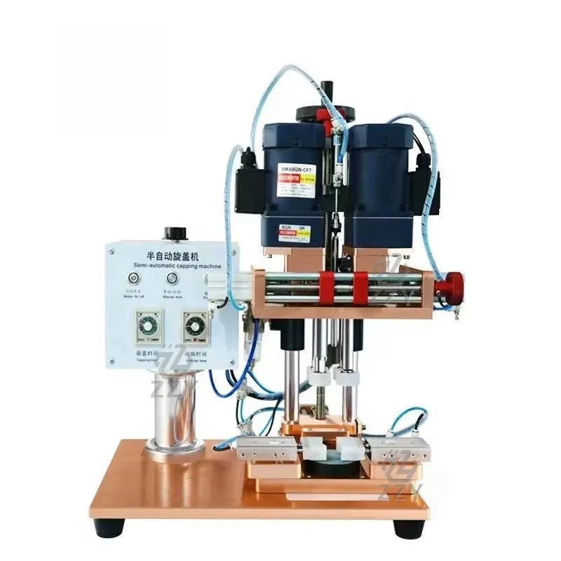 High Efficiency CE Certified Semi Automatic Screw Capping Machine for Cosmetic Food Beverage Bottle Packaging
High Efficiency CE Certified Semi Automatic Screw Capping Machine for Cosmetic Food Beverage Bottle Packaging