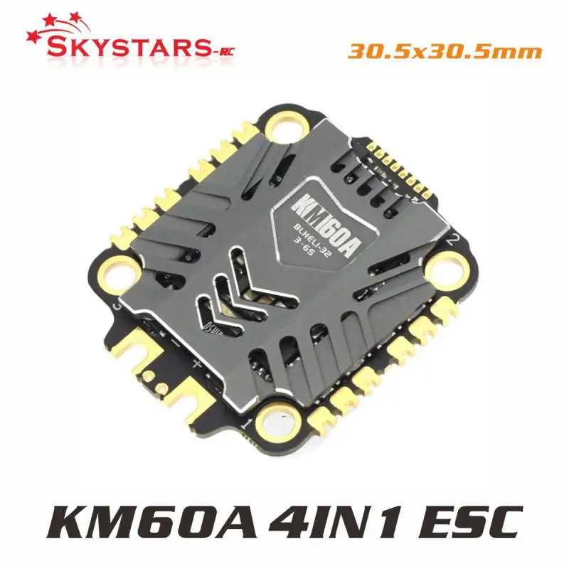 Skystars 60a 3-6s 4in1 Esc Blheli-32 плата контроллера скорости Esc Dshot600 Dshot1200 Lipo для гоночного квадрокоптера Fpv
Skystars 60a 3-6s 4in1 Esc Blheli-32 плата контроллера скорости Esc Dshot600 Dshot1200 Lipo для гоночного квадрокоптера Fpv