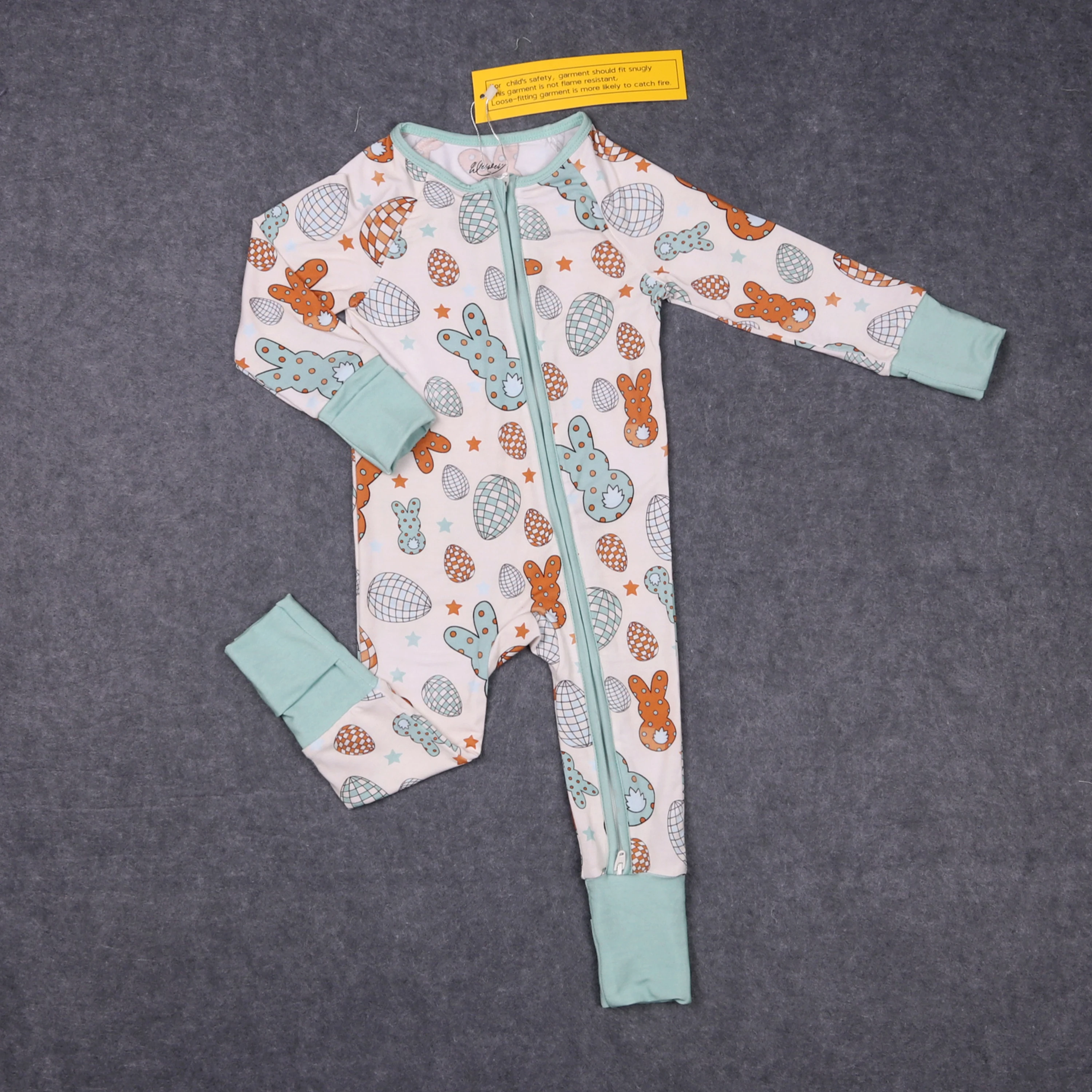 Baby Easter Bamboo Long Sleeve Girl Zipper Set Round Neck Rabbit Pattern Green Top Clothes And Pants Suit Match Romper Pajamas
Baby Easter Bamboo Long Sleeve Girl Zipper Set Round Neck Rabbit Pattern Green Top Clothes And Pants Suit Match Romper Pajamas