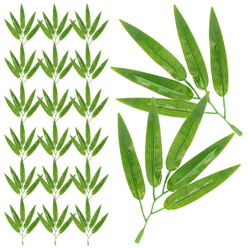 30 Pcs Artificial Bamboo Leaves Decoration Realistic Faux Green Plastic Plants for Home Garden Party Cake Wreath
30 Pcs Artificial Bamboo Leaves Decoration Realistic Faux Green Plastic Plants for Home Garden Party Cake Wreath