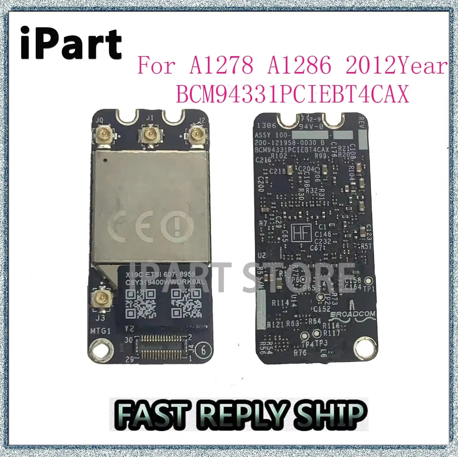 Для карты аэропорта Wi-Fi BCM94331PCIEBT4CAX Macbook Pro A1278 A1286 Bluetooth 4,0 протестировано хорошо
Для карты аэропорта Wi-Fi BCM94331PCIEBT4CAX Macbook Pro A1278 A1286 Bluetooth 4,0 протестировано хорошо