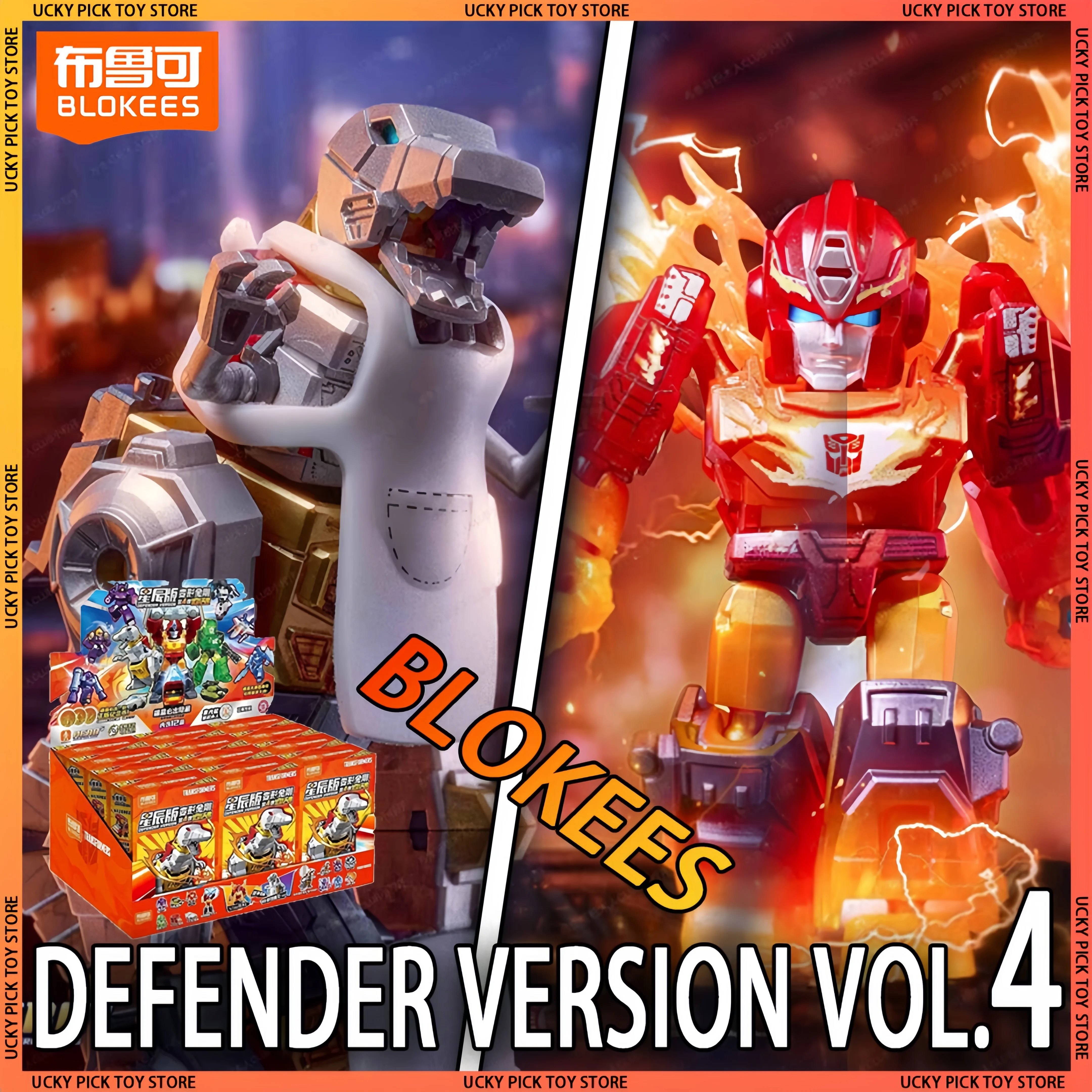 Фигурки Blokees Transformers Wave 4, детская сборная модель Grimlock & Rodimus Prime, игрушки, слепая коробка, подарок для детей
Фигурки Blokees Transformers Wave 4, детская сборная модель Grimlock & Rodimus Prime, игрушки, слепая коробка, подарок для детей