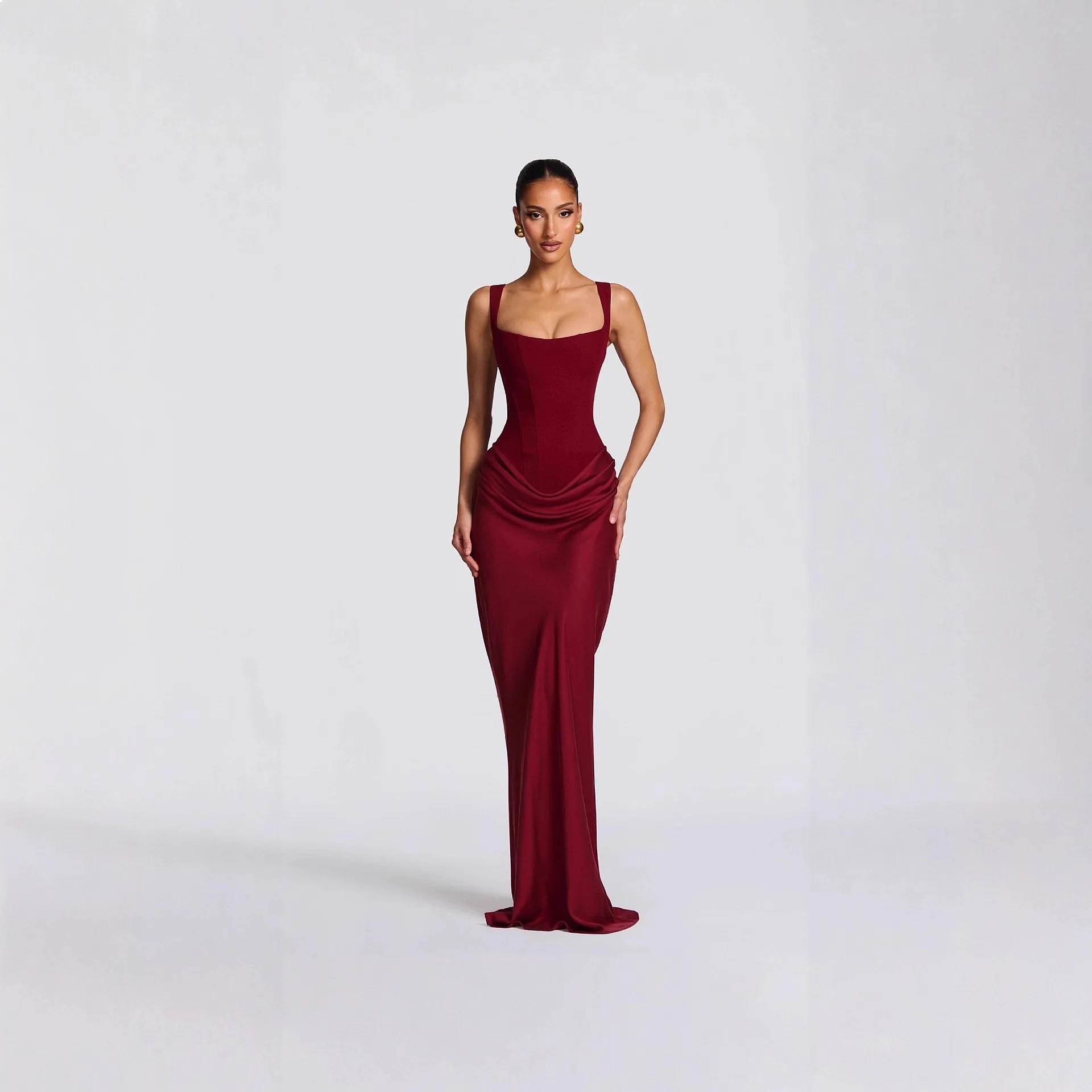 2026 Spring Summer Women Corset Backless Bodycon Midi Dress Dresses Slim Fit Sleeveless Ruched Party Clubwear
2026 Spring Summer Women Corset Backless Bodycon Midi Dress Dresses Slim Fit Sleeveless Ruched Party Clubwear
