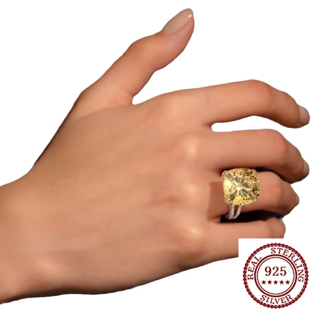 Новинка 2025, модное кольцо из стерлингового серебра 925 пробы, классическое темпераментное атмосферное модное классическое женское кольцо с инкрустацией желтым цирконом
Новинка 2025, модное кольцо из стерлингового серебра 925 пробы, классическое темпераментное атмосферное модное классическое женское кольцо с инкрустацией желтым цирконом