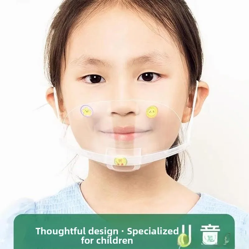 Children's Disposable Plastic Mask Breathable Transparent Food ade Summer Face Covering for Dining And Student Use
Children's Disposable Plastic Mask Breathable Transparent Food ade Summer Face Covering for Dining And Student Use