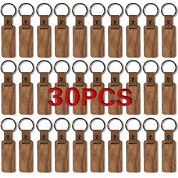 30Pcs DIY Souvenir Keyring Leather Sublimation Blank Wooden Key Chains Keychain 30Pcs DIY Souvenir Keyring Leather Sublimation Blank Wooden Key Chains Keychain