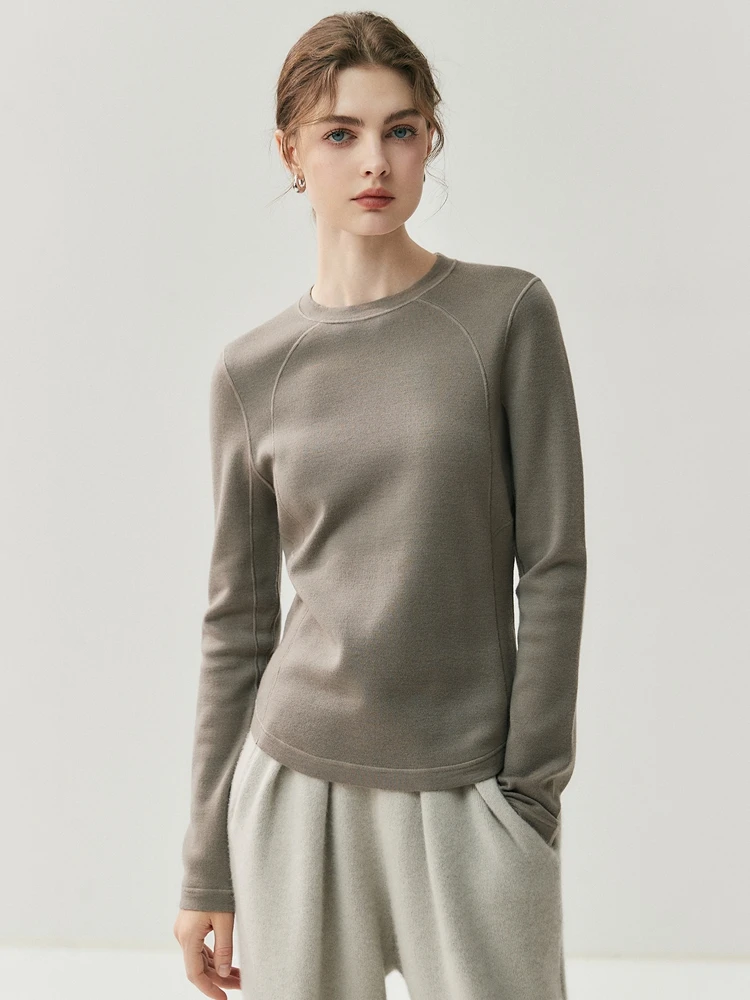 TLOML Women's 100% Wool Sweater O-neck Pullover Autumn Winter Slim Basic Cashmere Knitwear Soft Warm minimalist Pullover Tops
TLOML Women's 100% Wool Sweater O-neck Pullover Autumn Winter Slim Basic Cashmere Knitwear Soft Warm minimalist Pullover Tops