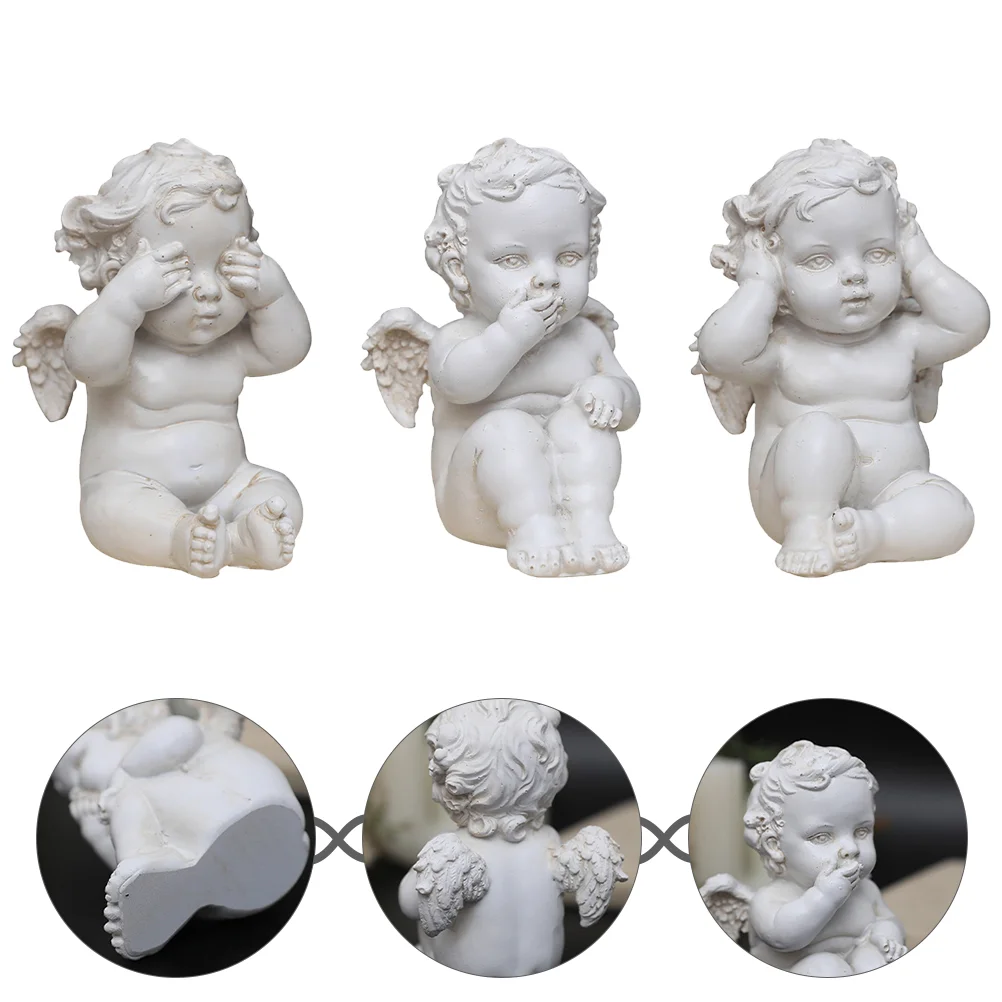 3 Pcs Angel Ornaments for Living Room Little Outdoor Resin Figurine Decorate Cupid Statue
3 Pcs Angel Ornaments for Living Room Little Outdoor Resin Figurine Decorate Cupid Statue