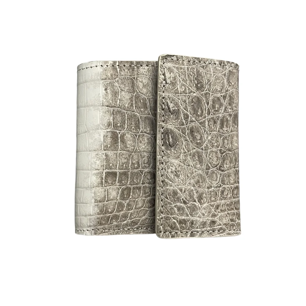 Luxury Himalayan Crocodile Leather Short Bifold Unisex Wallet Multi Card Slots Cash Pocket Zipper Coin Purse Handmade
Luxury Himalayan Crocodile Leather Short Bifold Unisex Wallet Multi Card Slots Cash Pocket Zipper Coin Purse Handmade
