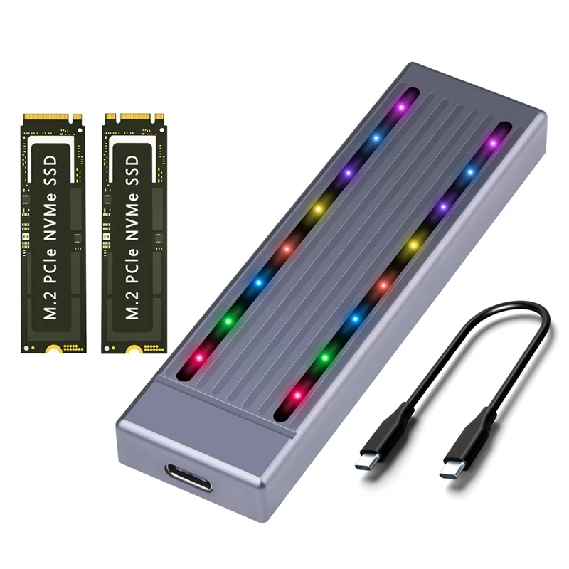 Корпус для жесткого диска M.2 Nvme, классный корпус для жесткого диска RGB, алюминиевый корпус для жесткого диска с ЧПУ, высокоскоростной Gen.2 с кабелем
Корпус для жесткого диска M.2 Nvme, классный корпус для жесткого диска RGB, алюминиевый корпус для жесткого диска с ЧПУ, высокоскоростной Gen.2 с кабелем