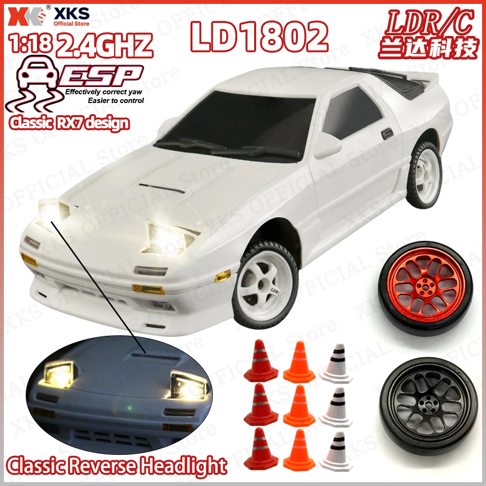 XKS LDRC LD1802 RX-7 Модель 1/18 RWD Мини RC Дрифт-автомобиль - Бордовые гонки 2.4G Антиинтерференционный ESP Гироскоп Светодиодные фонари RC Игрушка
XKS LDRC LD1802 RX-7 Модель 1/18 RWD Мини RC Дрифт-автомобиль - Бордовые гонки 2.4G Антиинтерференционный ESP Гироскоп Светодиодные фонари RC Игрушка