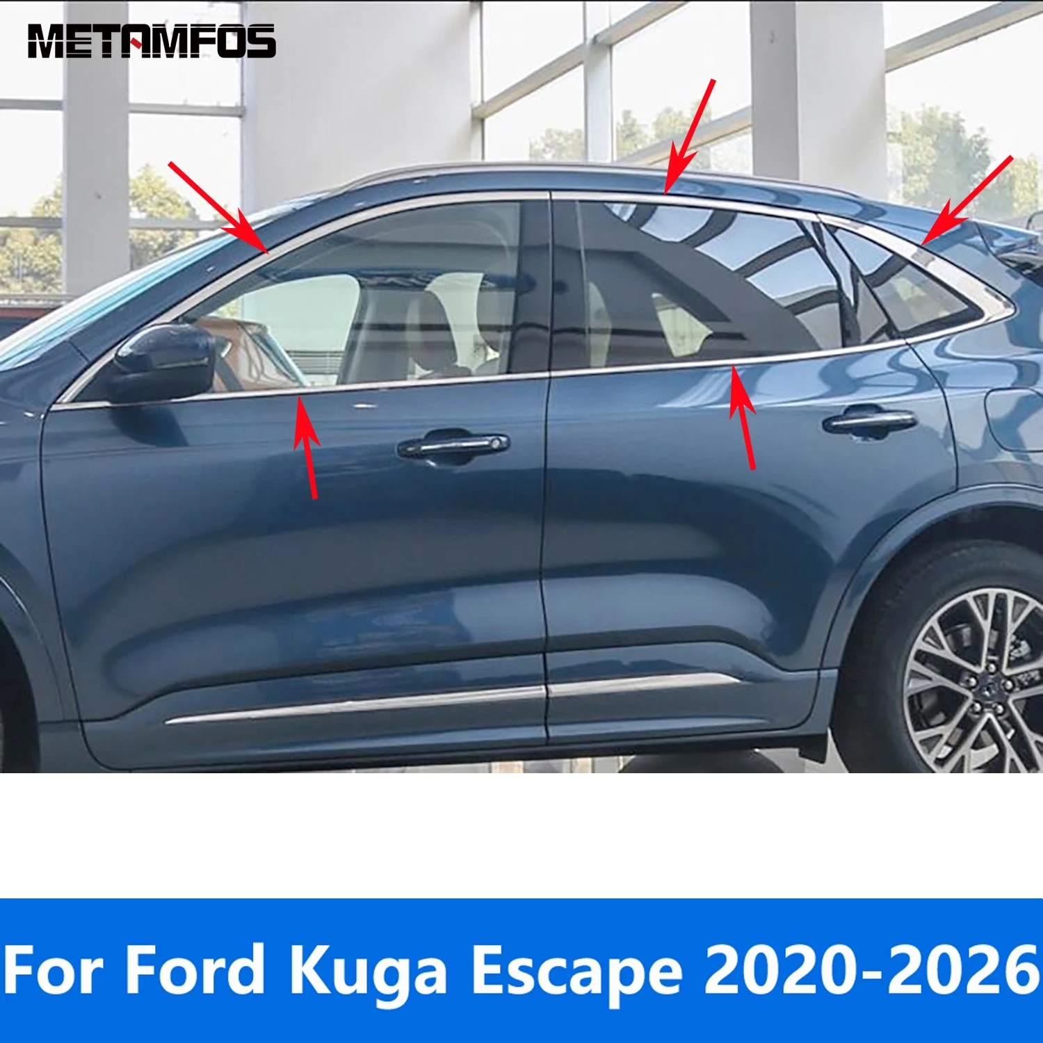 For Ford Kuga Escape 2020-2025 2026 Stainless Upper+Lower Window Sill Window Frame Cover Trim Sticker Accessories Car Styling
For Ford Kuga Escape 2020-2025 2026 Stainless Upper+Lower Window Sill Window Frame Cover Trim Sticker Accessories Car Styling