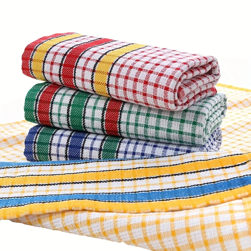 Large Kitchen Dish Towels Absorbent Cotton Kitchen Towels Quick-Dry Cleaning Cloths Colorful Tea Towel for Washing Drying Dishes
Large Kitchen Dish Towels Absorbent Cotton Kitchen Towels Quick-Dry Cleaning Cloths Colorful Tea Towel for Washing Drying Dishes