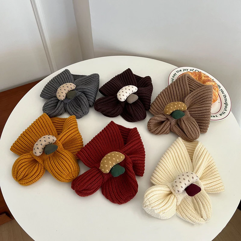 Cute Mushroom Kids Cross Scarf Winter Thick Warm Knitted Neckerchief for Boy Girl Outdoor Windproof Anti-Cold Kids Neck Covers
Cute Mushroom Kids Cross Scarf Winter Thick Warm Knitted Neckerchief for Boy Girl Outdoor Windproof Anti-Cold Kids Neck Covers