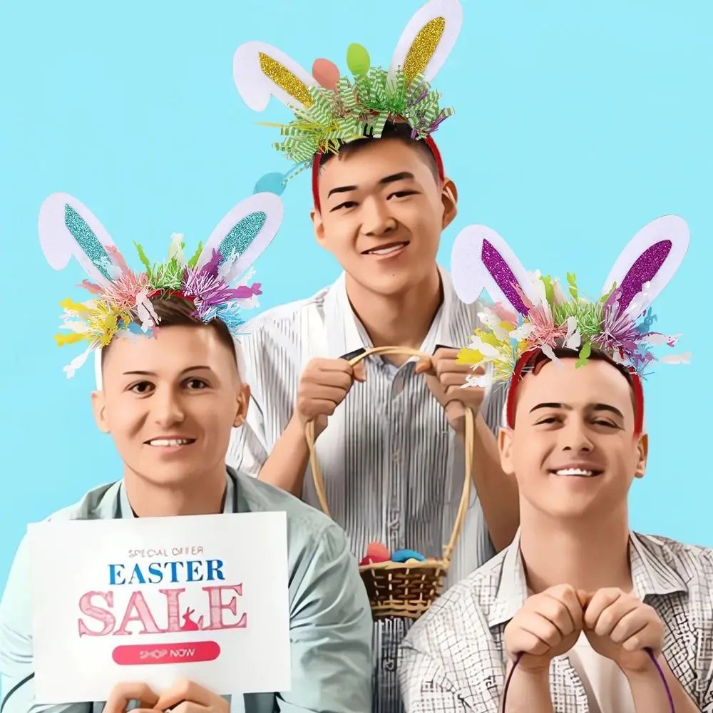 Colorful Easter Rabbit Ears Headbands Sequin Non-slip Cosplay Headbands Wear-resistant Exquisite Happy Easter Headdress
Colorful Easter Rabbit Ears Headbands Sequin Non-slip Cosplay Headbands Wear-resistant Exquisite Happy Easter Headdress